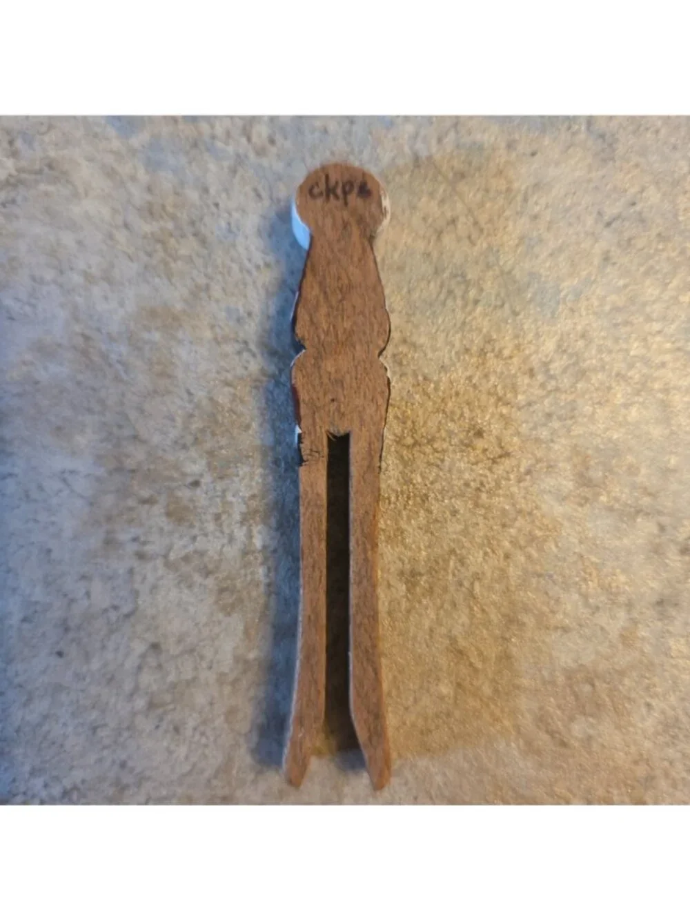 Small Santa Clothespin Ornament Hand Painted 2.5